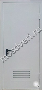 Противопожарная дверь с вентиляционной противопожарной решёткой СР-06 - купить от производителя Мосдвери Противопожарная дверь с вентиляционной противопожарной решёткой СР-06